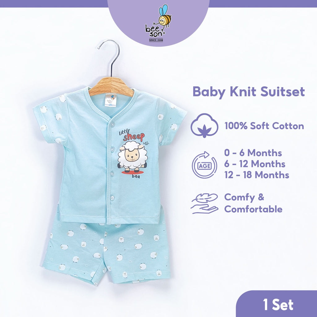 Beeson Newborn Baby Boy Short Sleeve with Short Pants Suit Set 12199