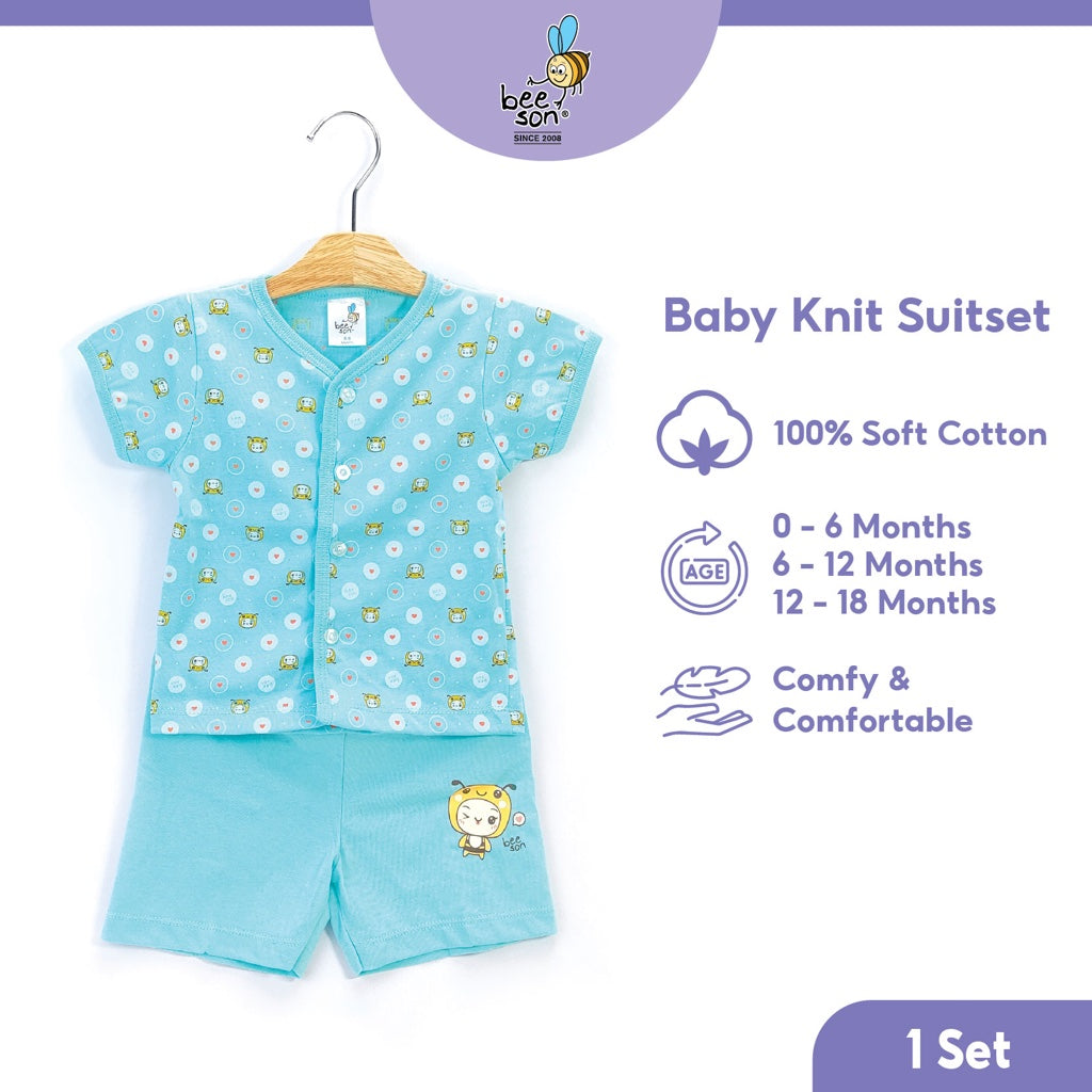 Beeson Newborn Baby Boy Short Sleeve with Short Pants Suit Set 12127