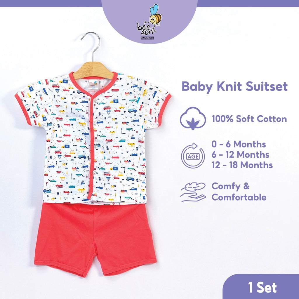 Beeson Newborn Baby Boy Short Sleeve with Short Pants Suit Set 12140