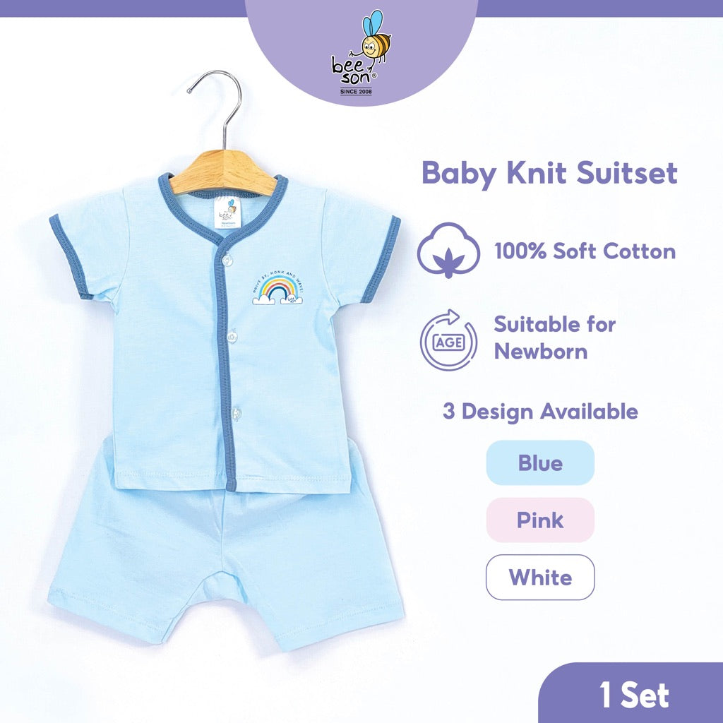 Beeson Newborn Baby Boy / Girl Short Sleeve with Short Pants Suit Set 12308