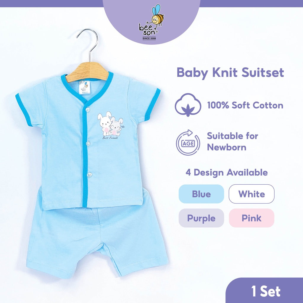 Beeson Newborn Baby Boy / Girl Short Sleeve with Short Pants Suit Set 12311