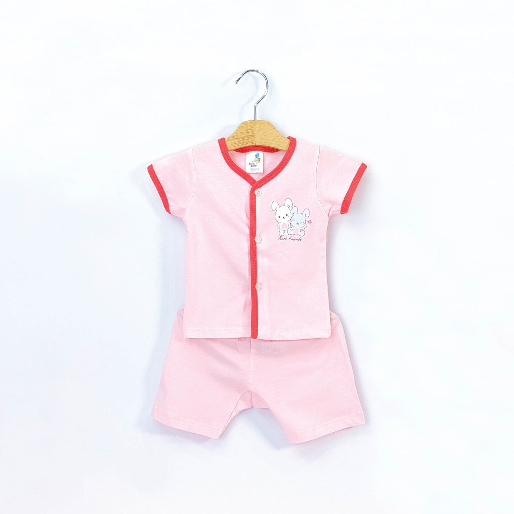 Beeson Newborn Baby Boy / Girl Short Sleeve with Short Pants Suit Set 12311