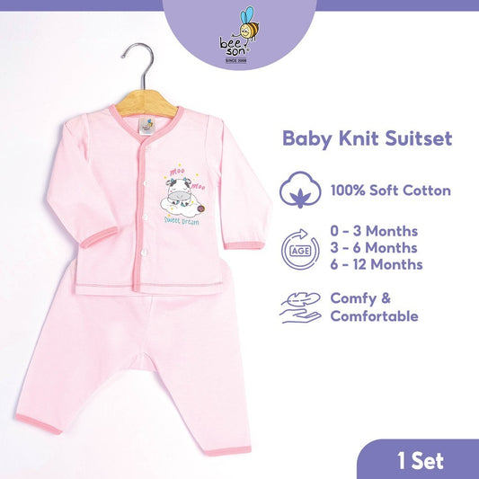 Beeson Newborn Baby Girl Long Sleeve with Long Pants Suit Set 13354