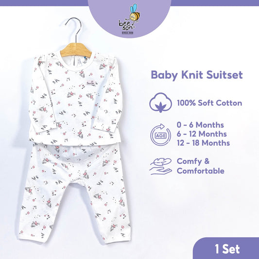 Beeson Newborn Baby Girl Long Sleeve with Long Pants Suit Set 12268