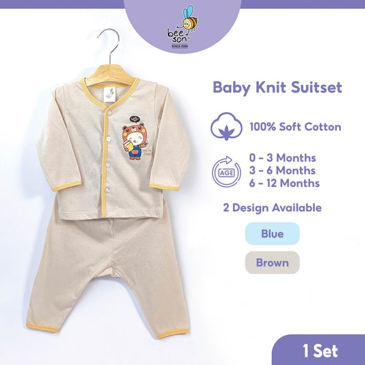 Beeson Newborn Baby Boy Long Sleeve with Long Pants Suit Set 13363