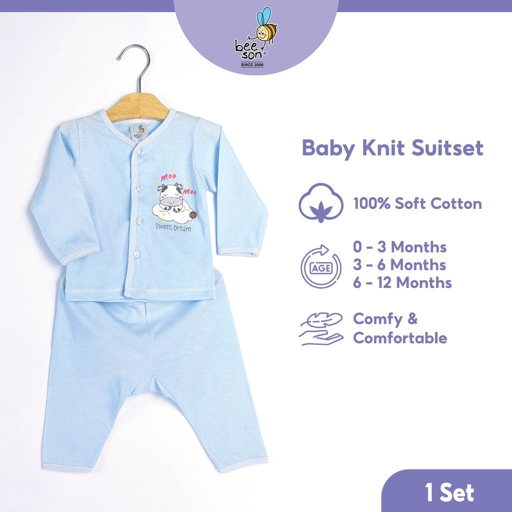 Beeson Newborn Baby Boy Long Sleeve with Long Pants Suit Set 13354