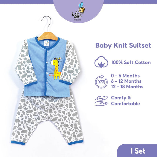 Beeson Newborn Baby Boy Long Sleeve with Long Pants Suit Set 12166