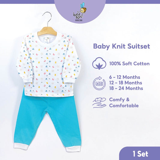 Beeson Baby Boy / Girl Pyjamas Long Sleeve with Long Pants Suit Set 12225B