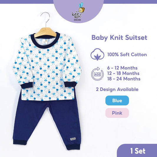 Beeson Baby Boy / Girl Pyjamas Long Sleeve with Long Pants Suit Set 12223AB