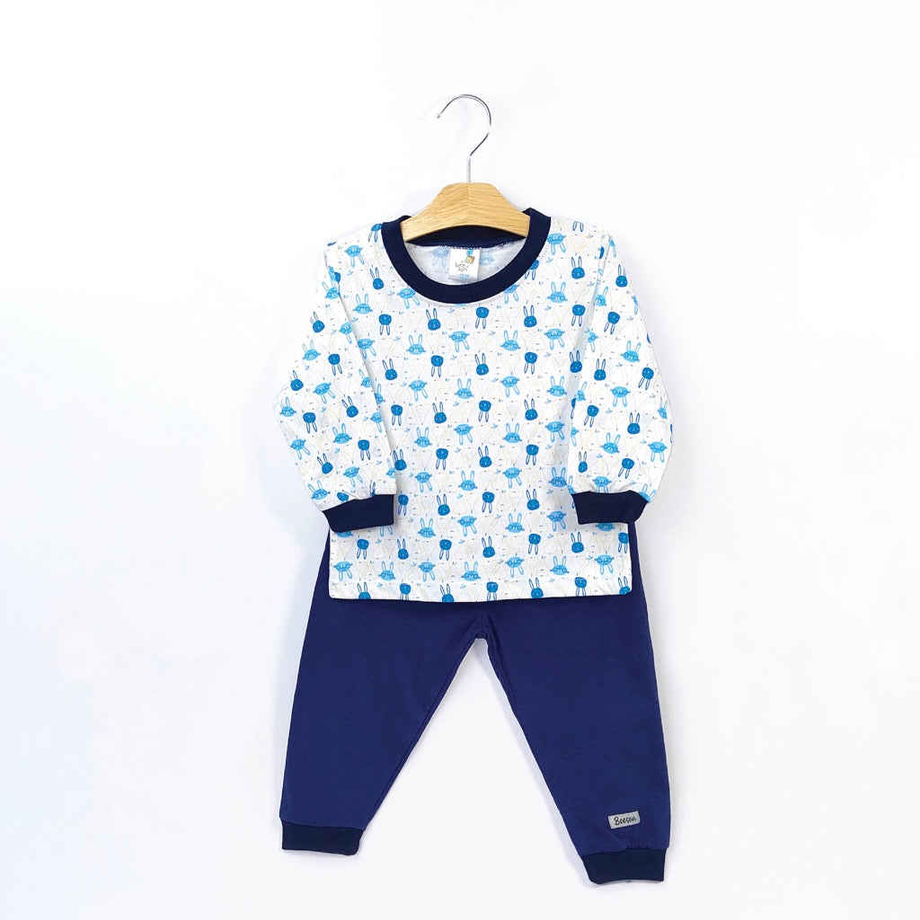 Beeson Baby Boy / Girl Pyjamas Long Sleeve with Long Pants Suit Set 12223AB