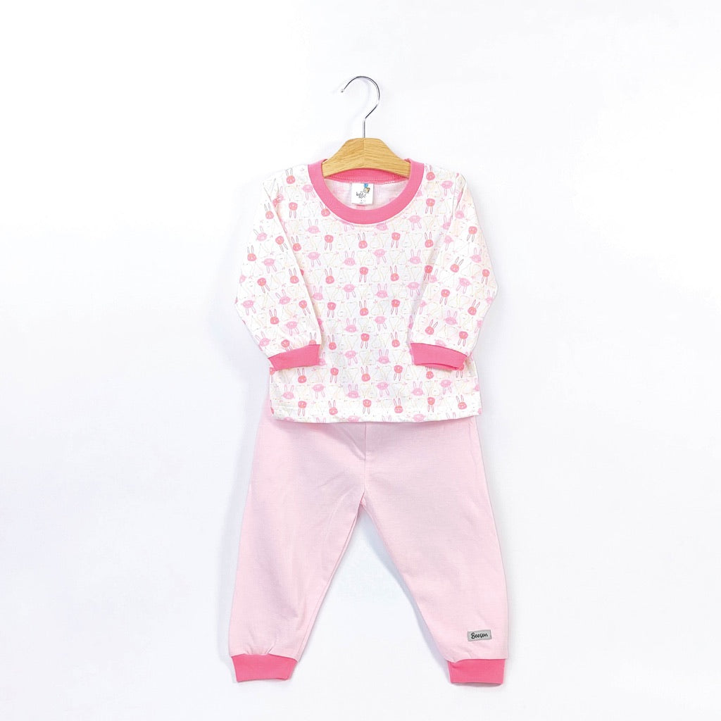 Beeson Baby Boy / Girl Pyjamas Long Sleeve with Long Pants Suit Set 12223AB