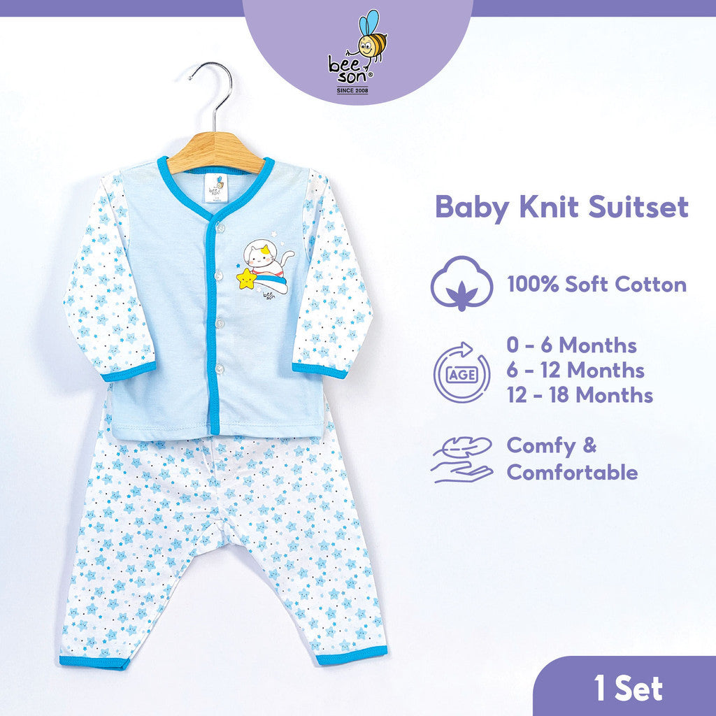 Beeson Newborn Baby Boy Long Sleeve with Long Pants Suit Set 12148