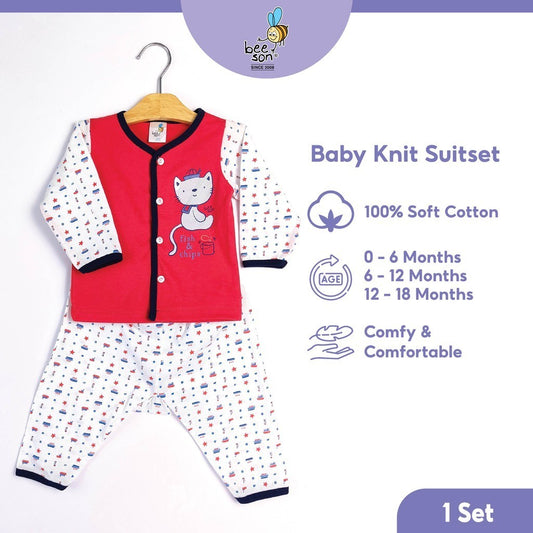 Beeson Newborn Baby Boy Long Sleeve with Long Pants Suit Set 12178