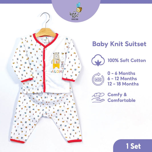 Beeson Newborn Baby Boy / Girl Long Sleeve with Long Pants Suit Set 12154