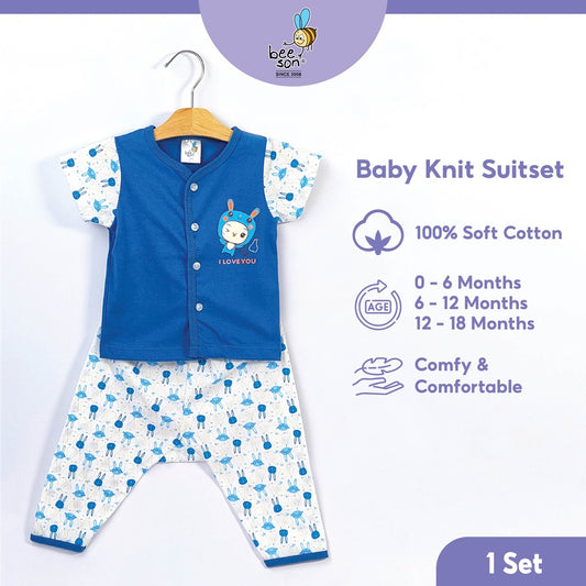 Beeson Newborn Baby Boy Short Sleeve with Long Pants Suit Set 12159