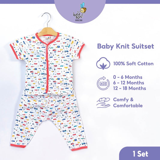 Beeson Newborn Baby Girl Short Sleeve with Long Pants Suit Set 12142