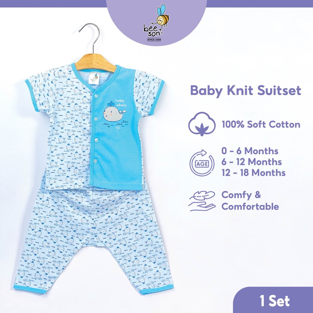 Beeson Newborn Baby Boy Short Sleeve with Long Pants Suit Set 12135