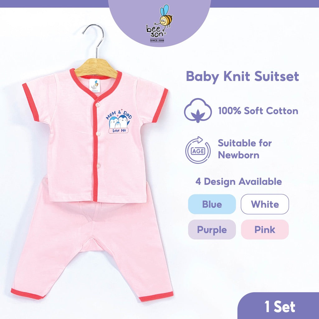 Beeson Newborn Baby Boy / Girl Short Sleeve with Long Pants Suit Set 12312