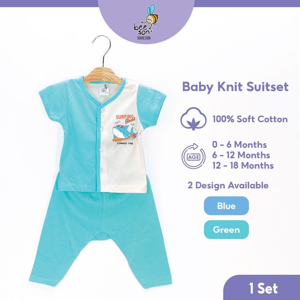 Beeson Newborn Baby Boy Short Sleeve with Long Pants Suit Set 13366