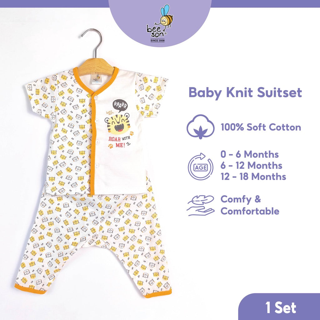 Beeson Newborn Baby Boy Short Sleeve with Long Pants Suit Set 12171