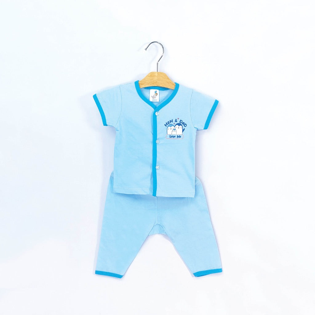 Beeson Newborn Baby Boy / Girl Short Sleeve with Long Pants Suit Set 12312