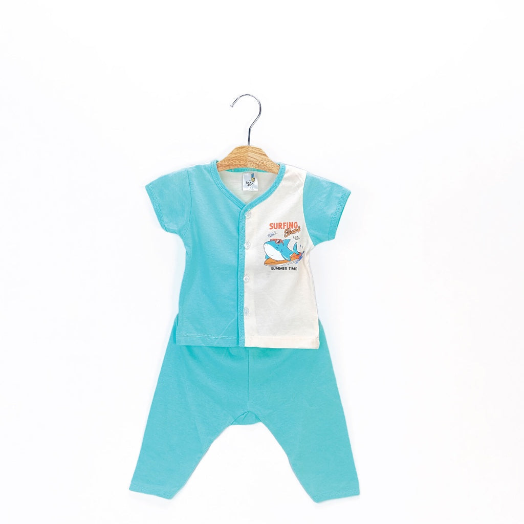 Beeson Newborn Baby Boy Short Sleeve with Long Pants Suit Set 13366