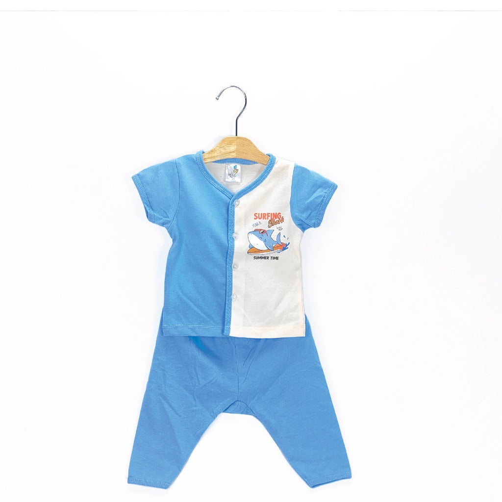 Beeson Newborn Baby Boy Short Sleeve with Long Pants Suit Set 13366