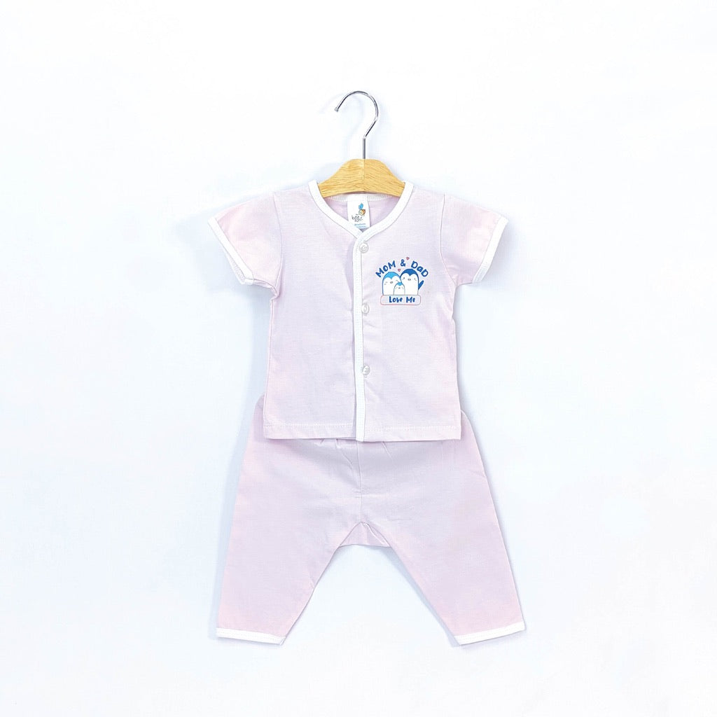 Beeson Newborn Baby Boy / Girl Short Sleeve with Long Pants Suit Set 12312