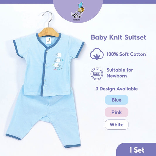 Beeson Newborn Baby Boy / Girl Short Sleeve with Long Pants Suit Set 12309