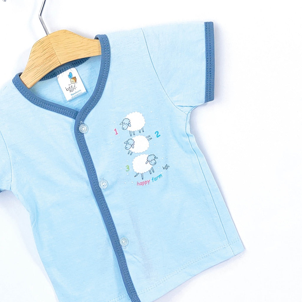 Beeson Newborn Baby Boy / Girl Short Sleeve with Long Pants Suit Set 12309