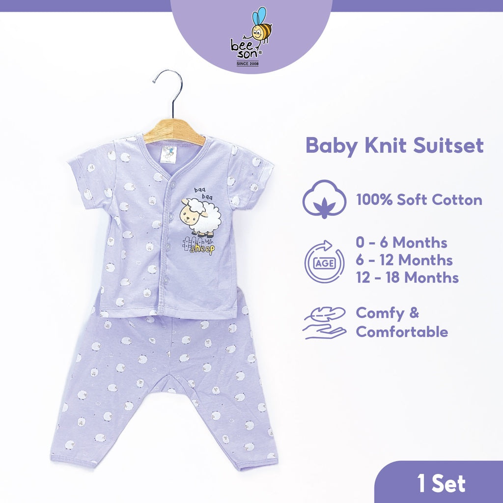 Beeson Newborn Baby Girl Short Sleeve with Long Pants Suit Set 12207