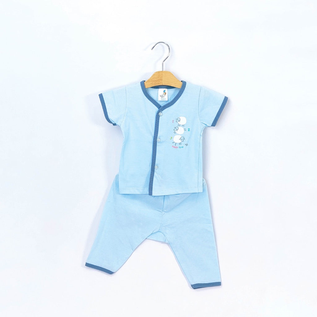 Beeson Newborn Baby Boy / Girl Short Sleeve with Long Pants Suit Set 12309