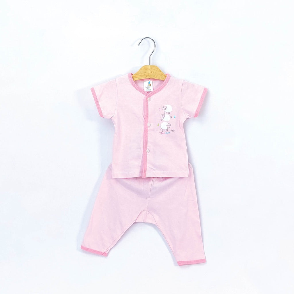 Beeson Newborn Baby Boy / Girl Short Sleeve with Long Pants Suit Set 12309