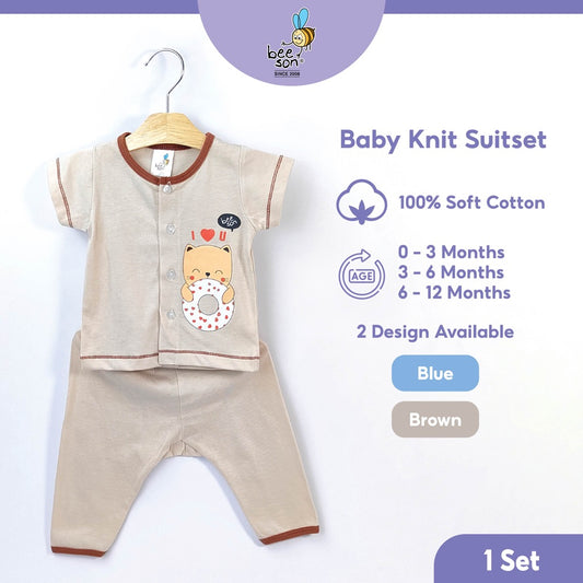 Beeson Newborn Baby Boy Short Sleeve with Long Pants Suit Set 13362