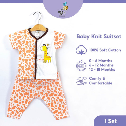 Beeson Newborn Baby Boy Short Sleeve with Long Pants Suit Set 12165