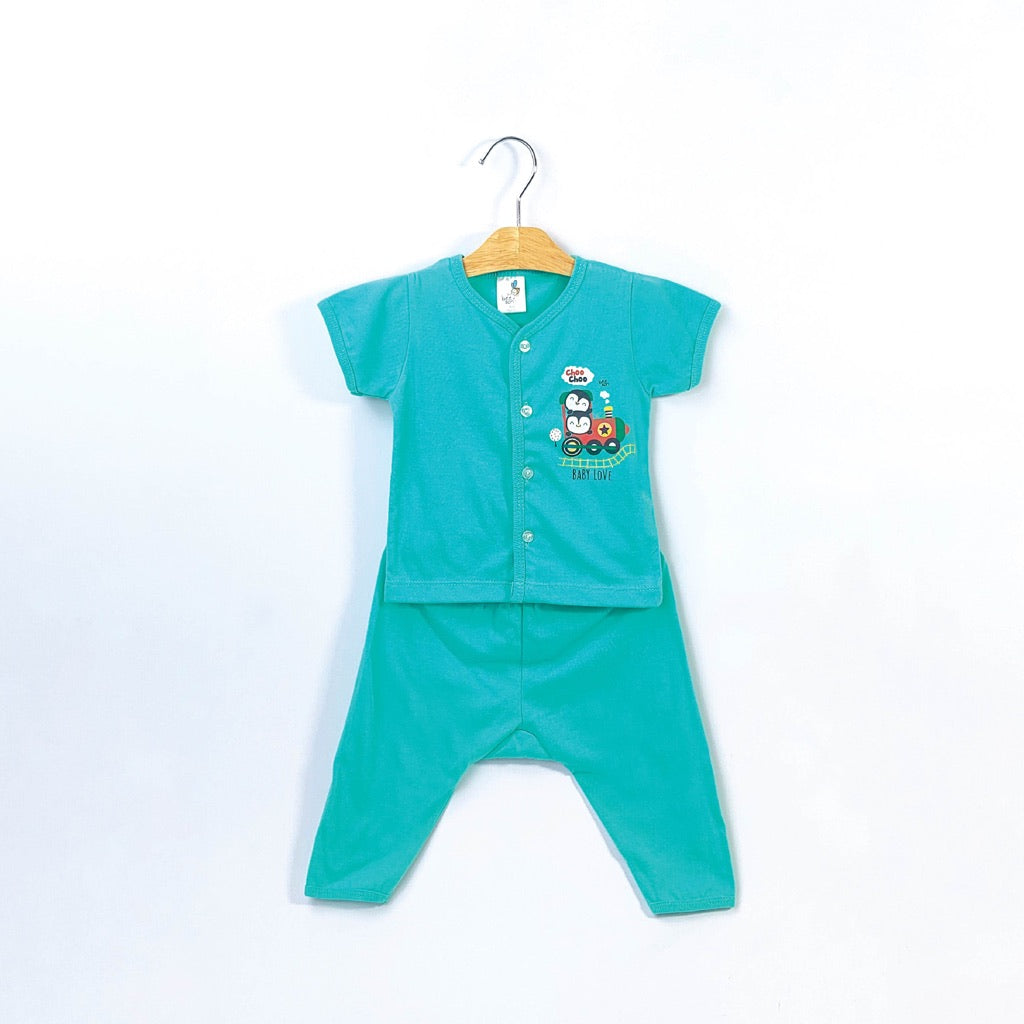 Beeson Newborn Baby Boy Short Sleeve with Long Pants Suit Set 13294