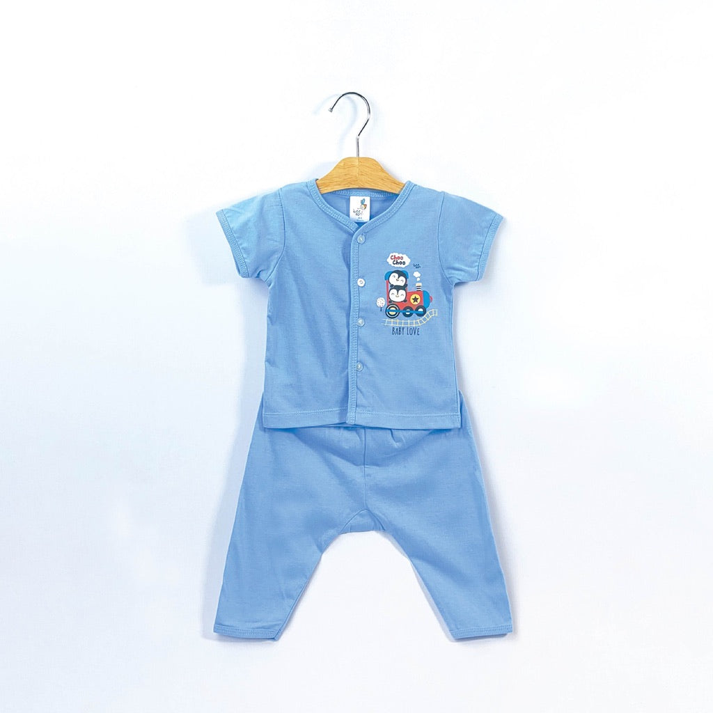 Beeson Newborn Baby Boy Short Sleeve with Long Pants Suit Set 13294