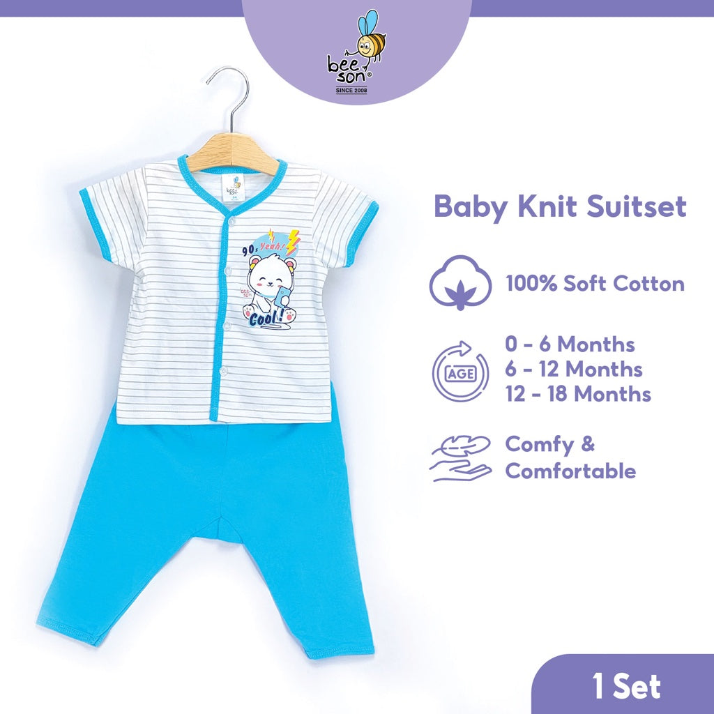 Beeson Newborn Baby Boy Short Sleeve with Long Pants Suit Set 12195