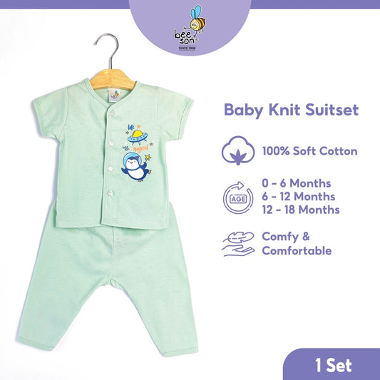 Beeson Newborn Baby Boy Short Sleeve with Long Pants Suit Set 13326