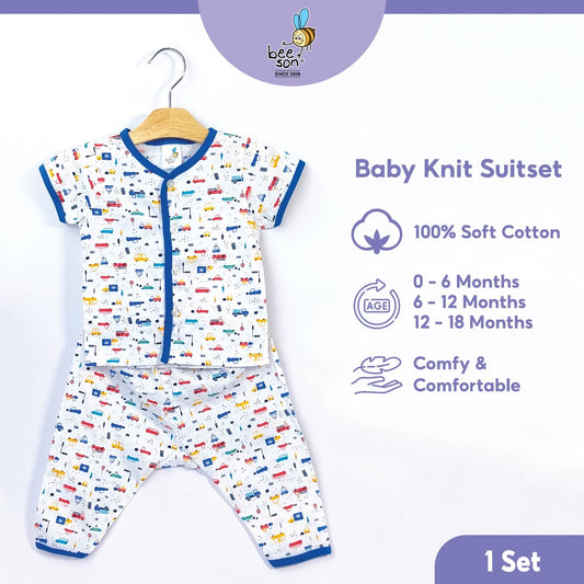 Beeson Newborn Baby Boy Short Sleeve with Long Pants Suit Set 12141