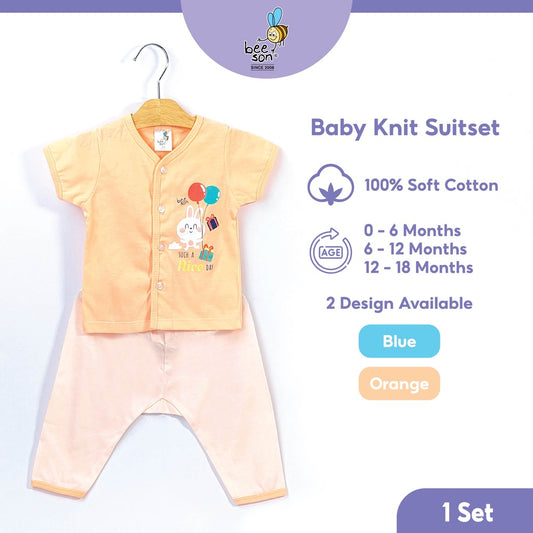 Beeson Newborn Baby Boy / Girl Short Sleeve with Long Pants Suit Set 13298