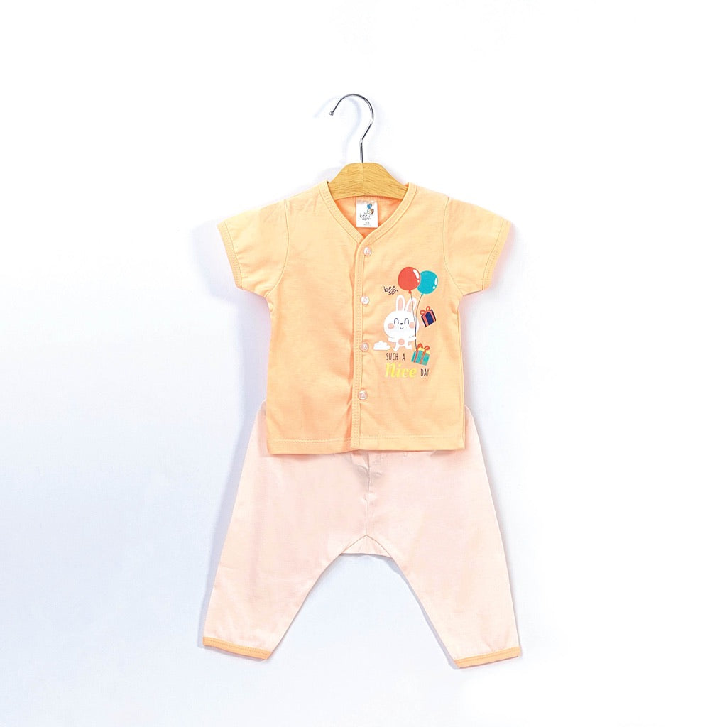 Beeson Newborn Baby Boy / Girl Short Sleeve with Long Pants Suit Set 13298