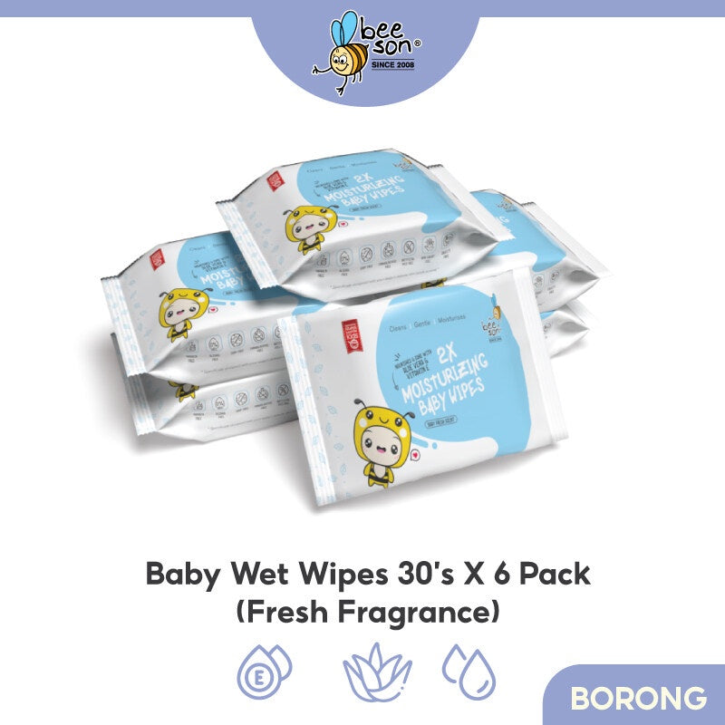 Beeson Baby Wet Wipes Fresh Scent (30’s x 6) 10833