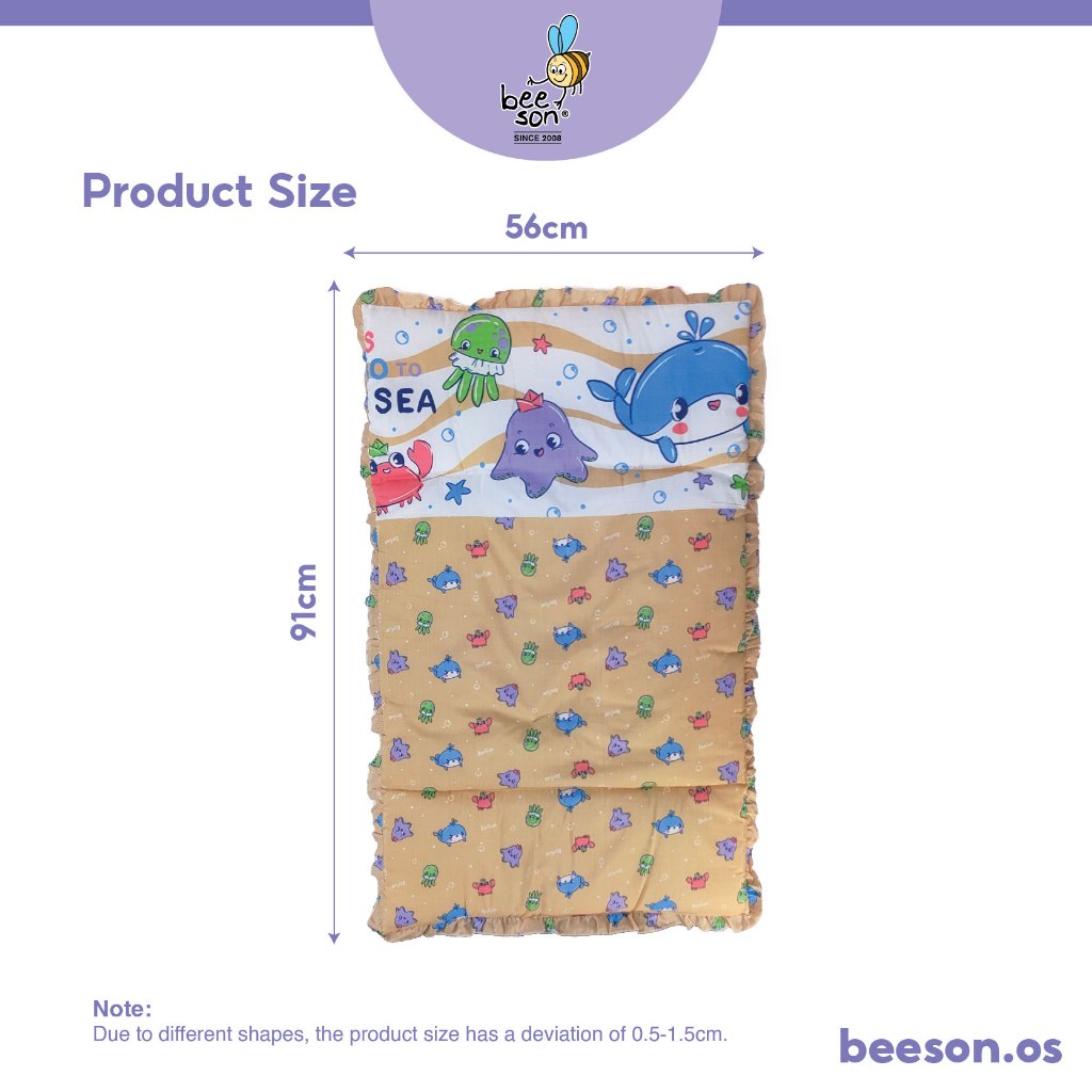 Beeson 3in1 Baby Bedding Set With Bolsters + Dimple Pillow + Mattress 10750