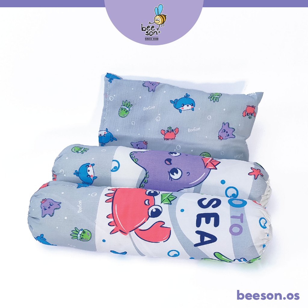 Beeson 3in1 Baby Soft Bedding Set With Bolsters & Pillow 10730