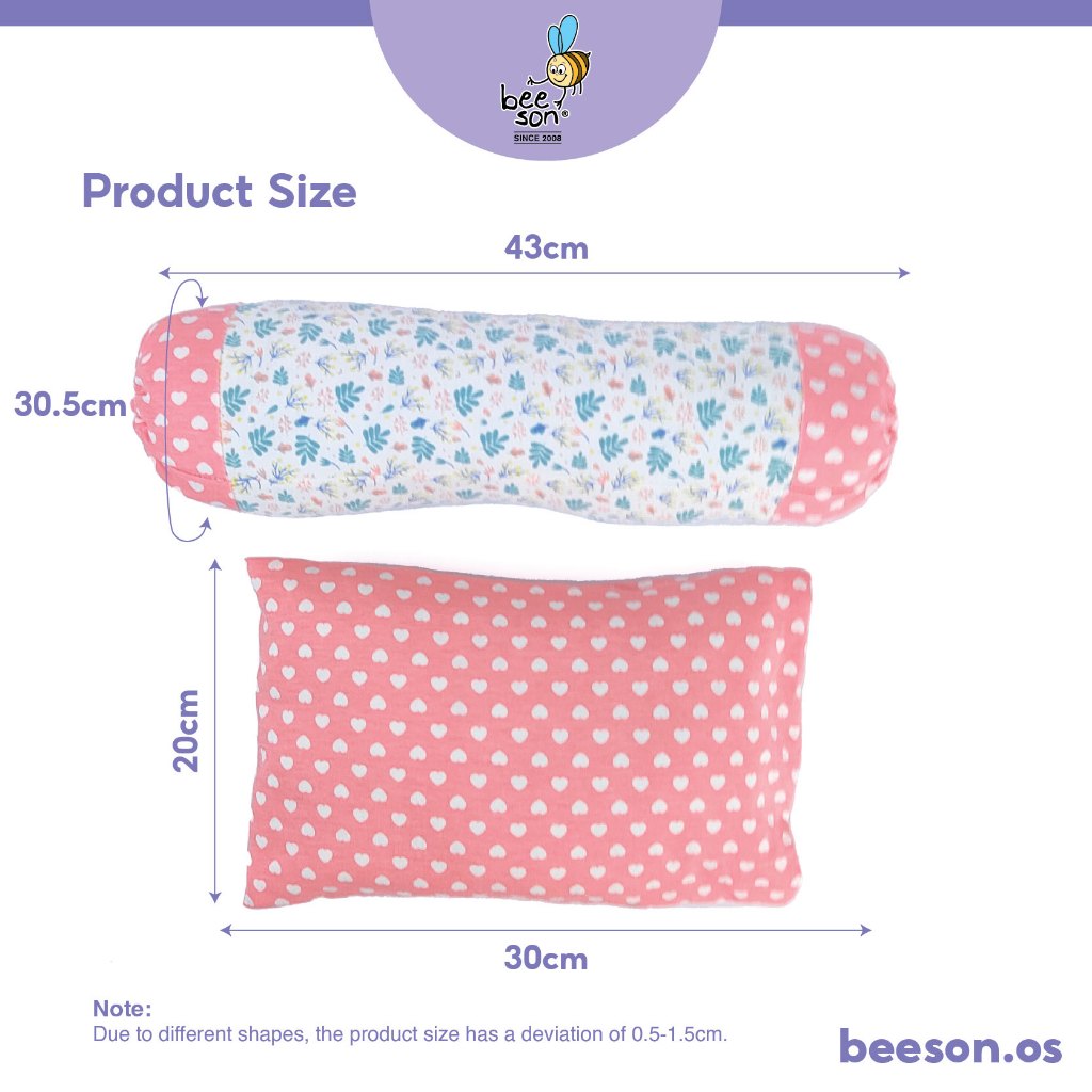 Beeson 3in1 Baby Bedding Set With Pillow + Bolster + Comforter 10738 10739