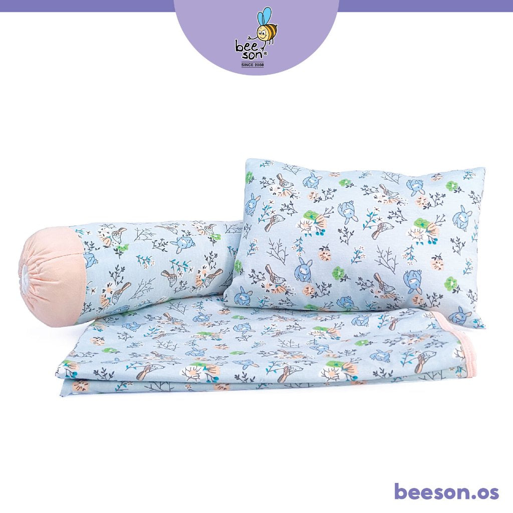 Beeson 3in1 Baby Bedding Set With Pillow + Bolster + Comforter 10738 10739