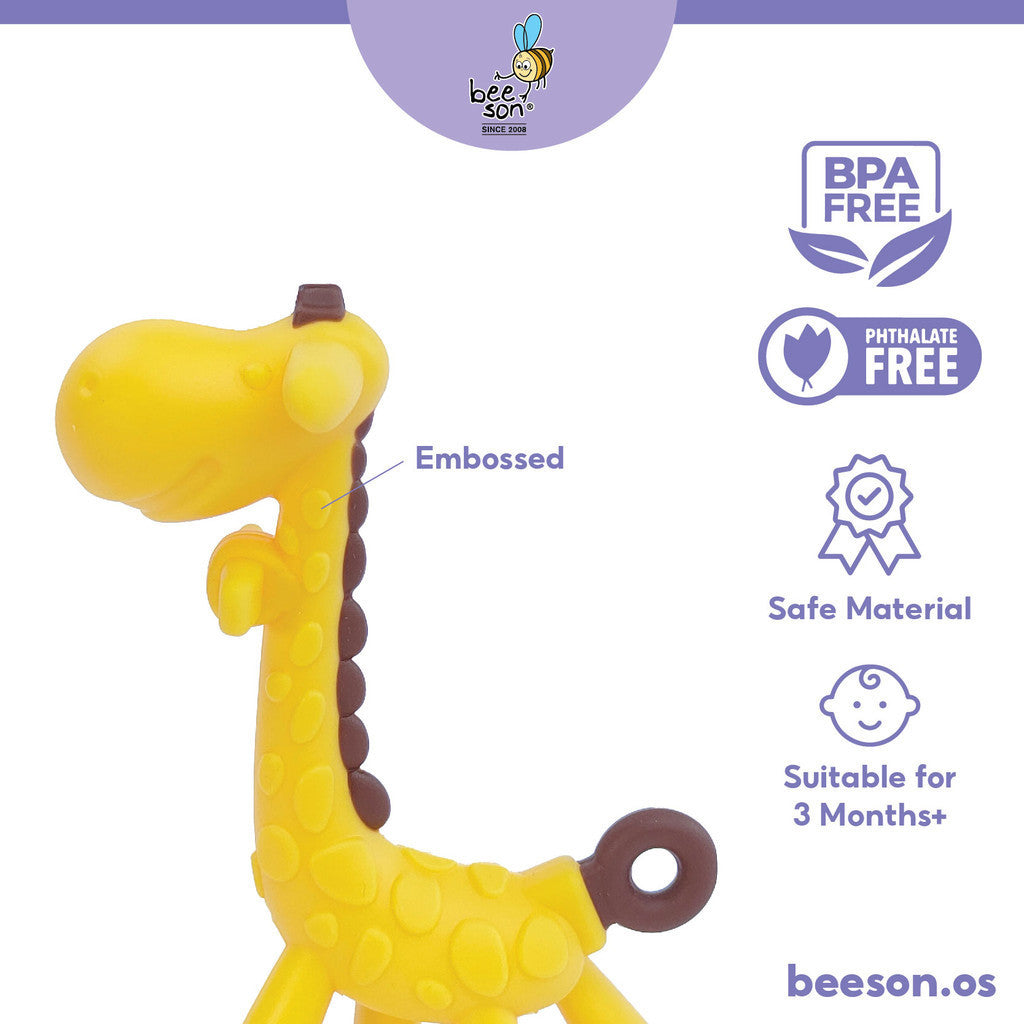 Beeson Giraffe Silicone Baby Teether 80804