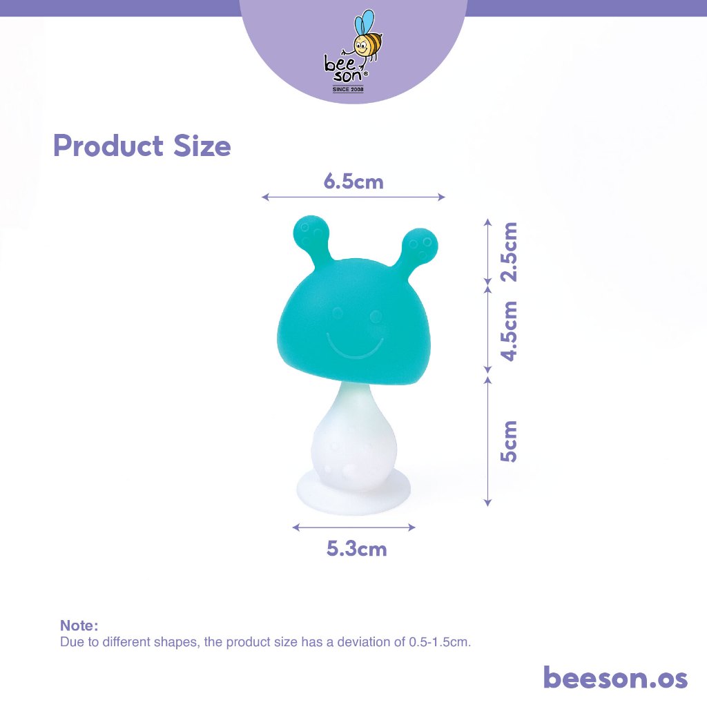 Beeson Mushroom Silicone Baby Teether 80811