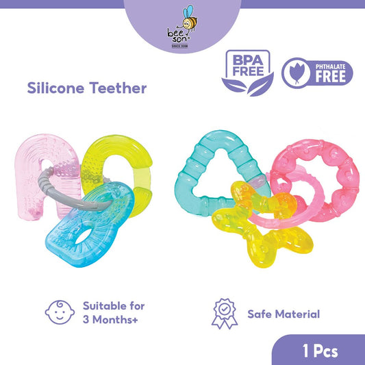 Beeson 3in1 Soft Water Filled Silicone Baby Teether 80810